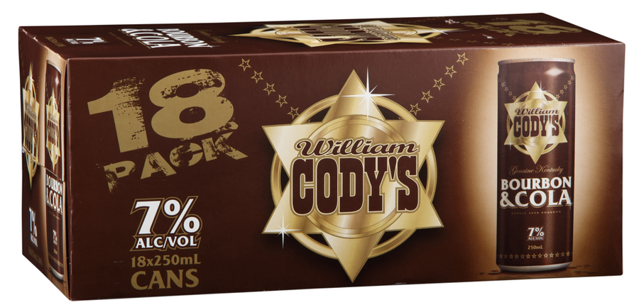 Codys 7% 18x250ml Cans - Liquor Library