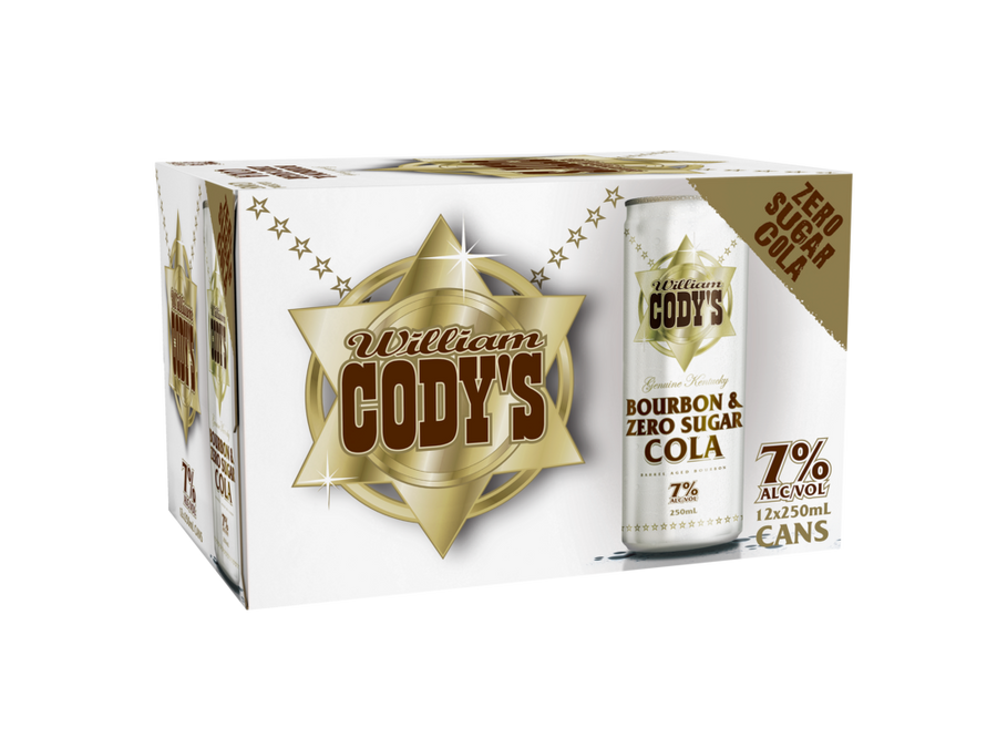 Cody Bourbon Zero 7%12x250 Can - Liquor Library