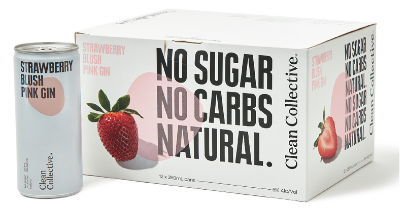Clean Coll Strawberry Pink 12pk C - Liquor Library
