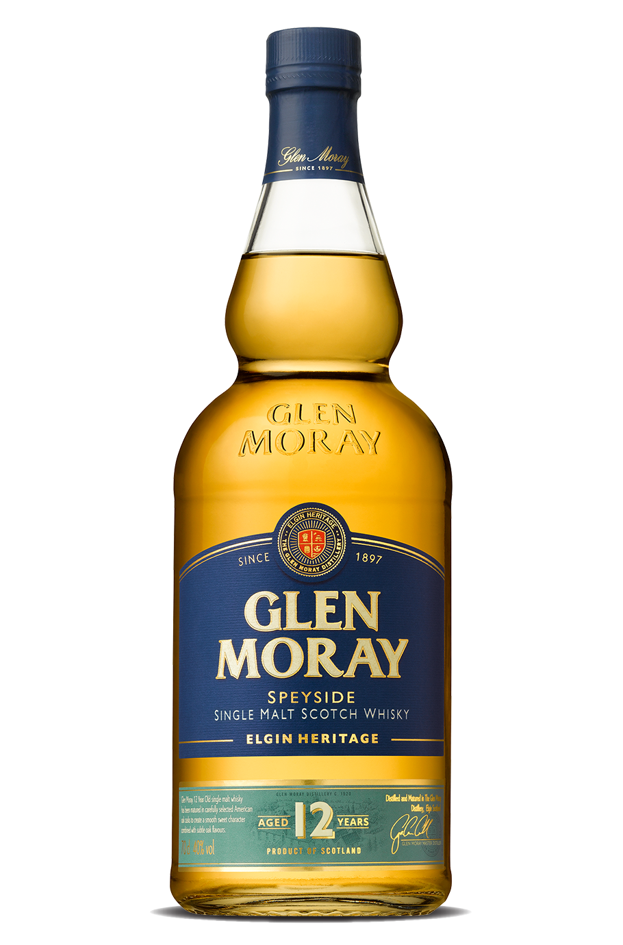 Glen Moray 12 YO Single Malt Scotch Whisky 40% 700ml - Liquor Library