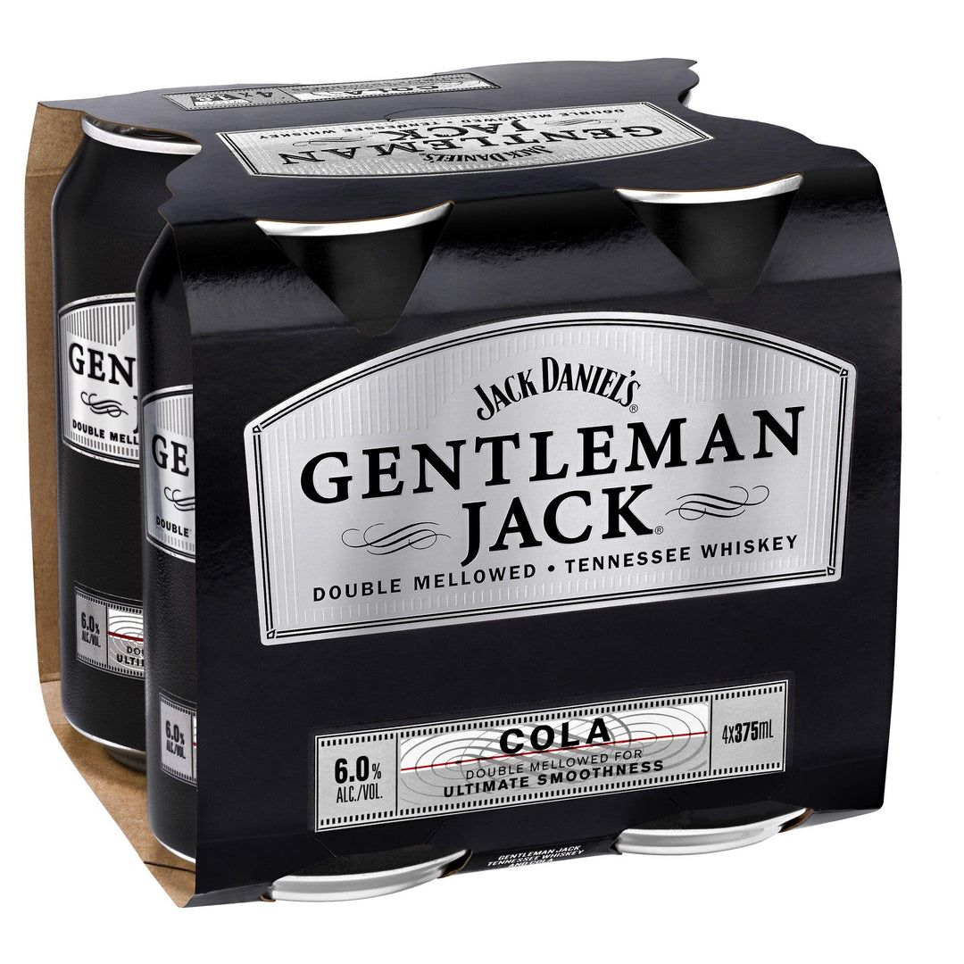 JD GentlemanJack Cola 4x375can - Liquor Library