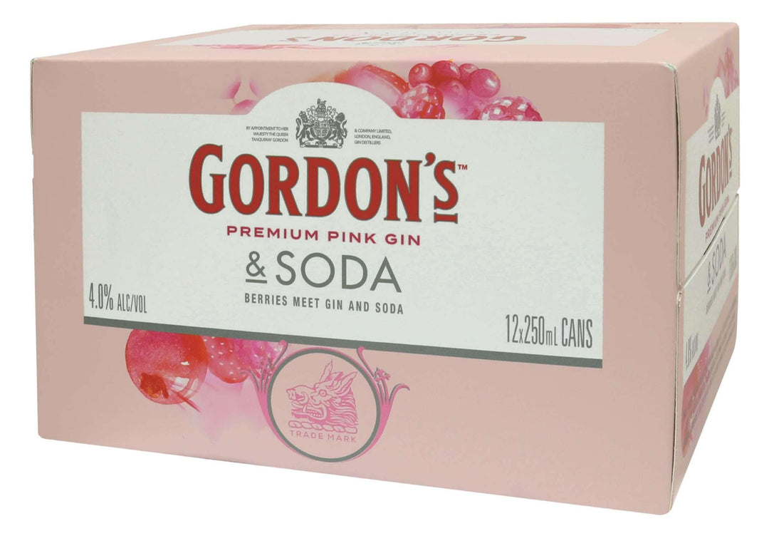 Gordons Pink Gin & Soda 12pk c