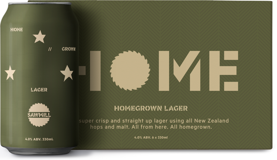 Sawmills Homegrown Lager 6x330ml Cans