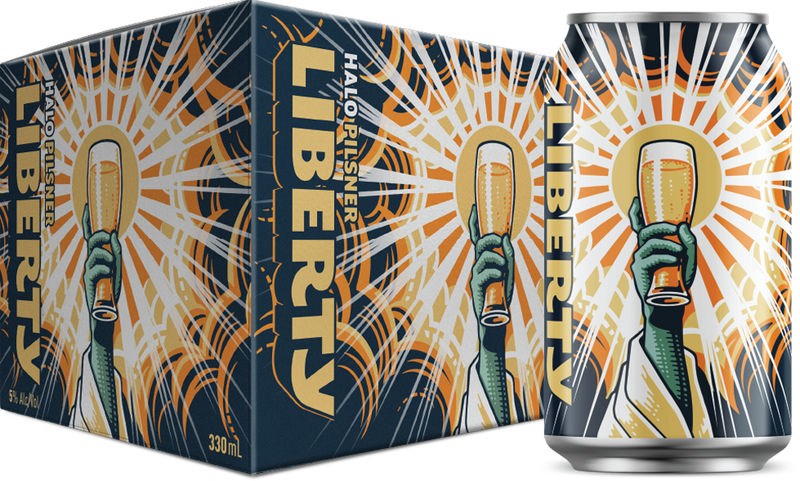 Liberty Halo Pilsner 6x330C - Liquor Library