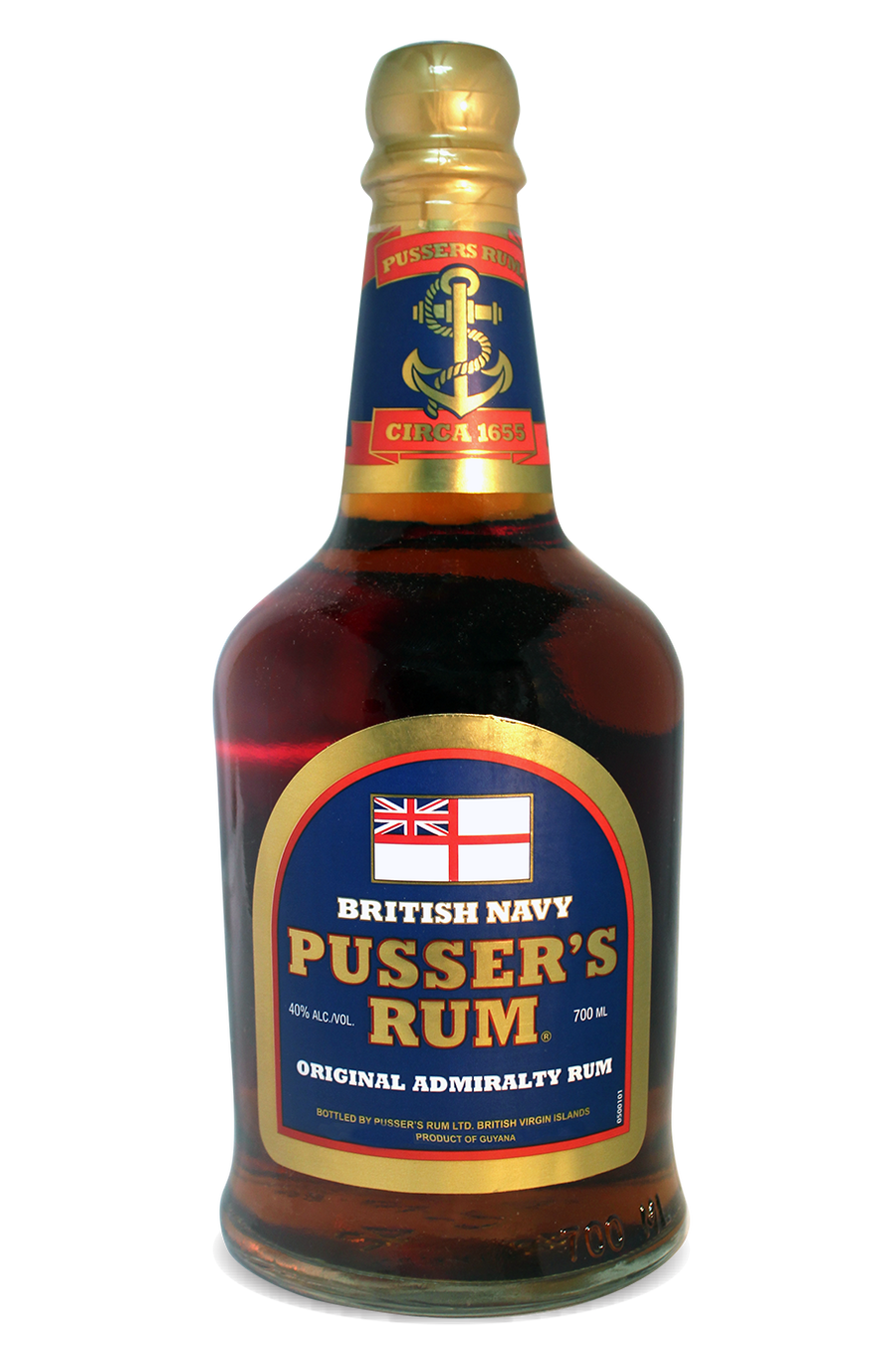Pusser's Navy Rum 40% 700ml - Liquor Library