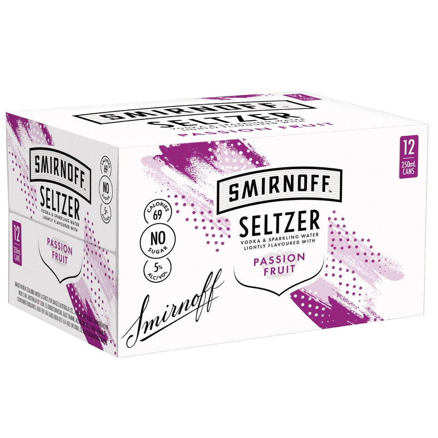 Smirnoff Seltzer Passion 12x250ml can