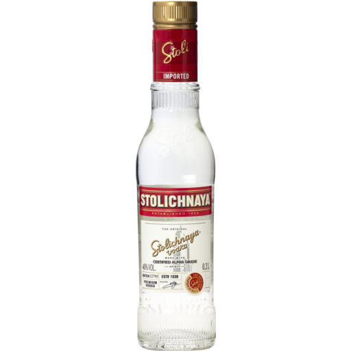 Stolichnaya Vodka 200ml - Liquor Library