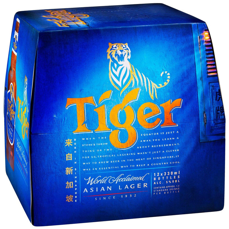 Tiger Lager 12x330B - Liquor Library