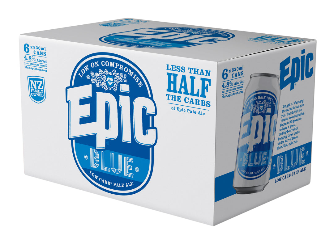 Epic Blue Low Carb 6x330ml Cans