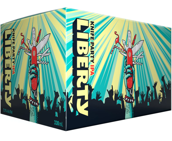 Liberty Knife Party IPA 6x330ml Cans
