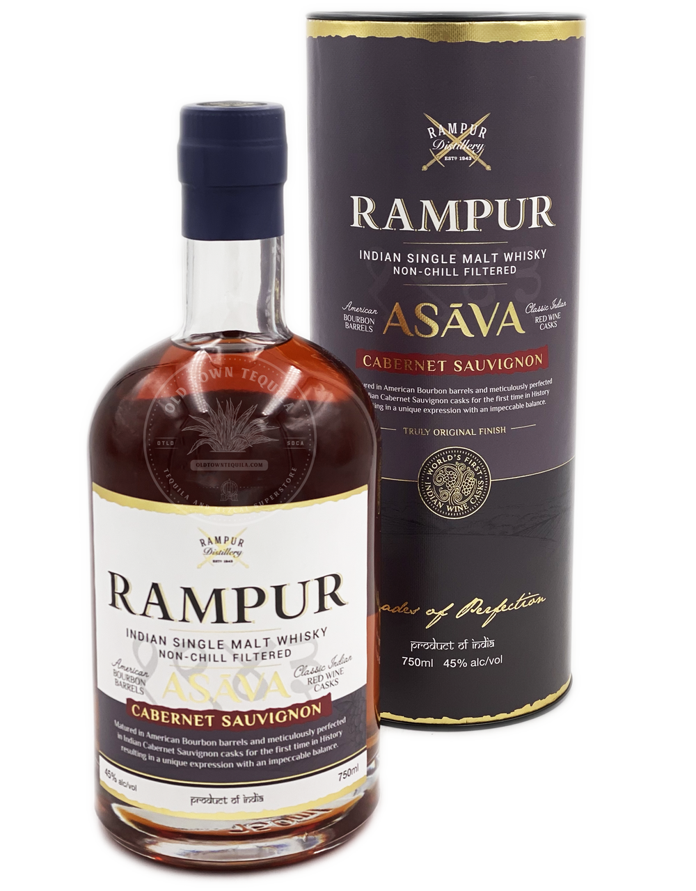 Rampur Asava Cabernet Sauvignon Indian Single Malt Whisky 750ml